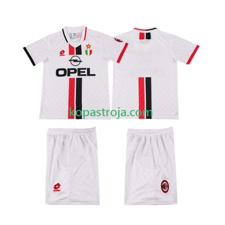 Billiga Fotbollströjor AC Milan Retro Barn Borta tröja 1996 1997 Kortärmad